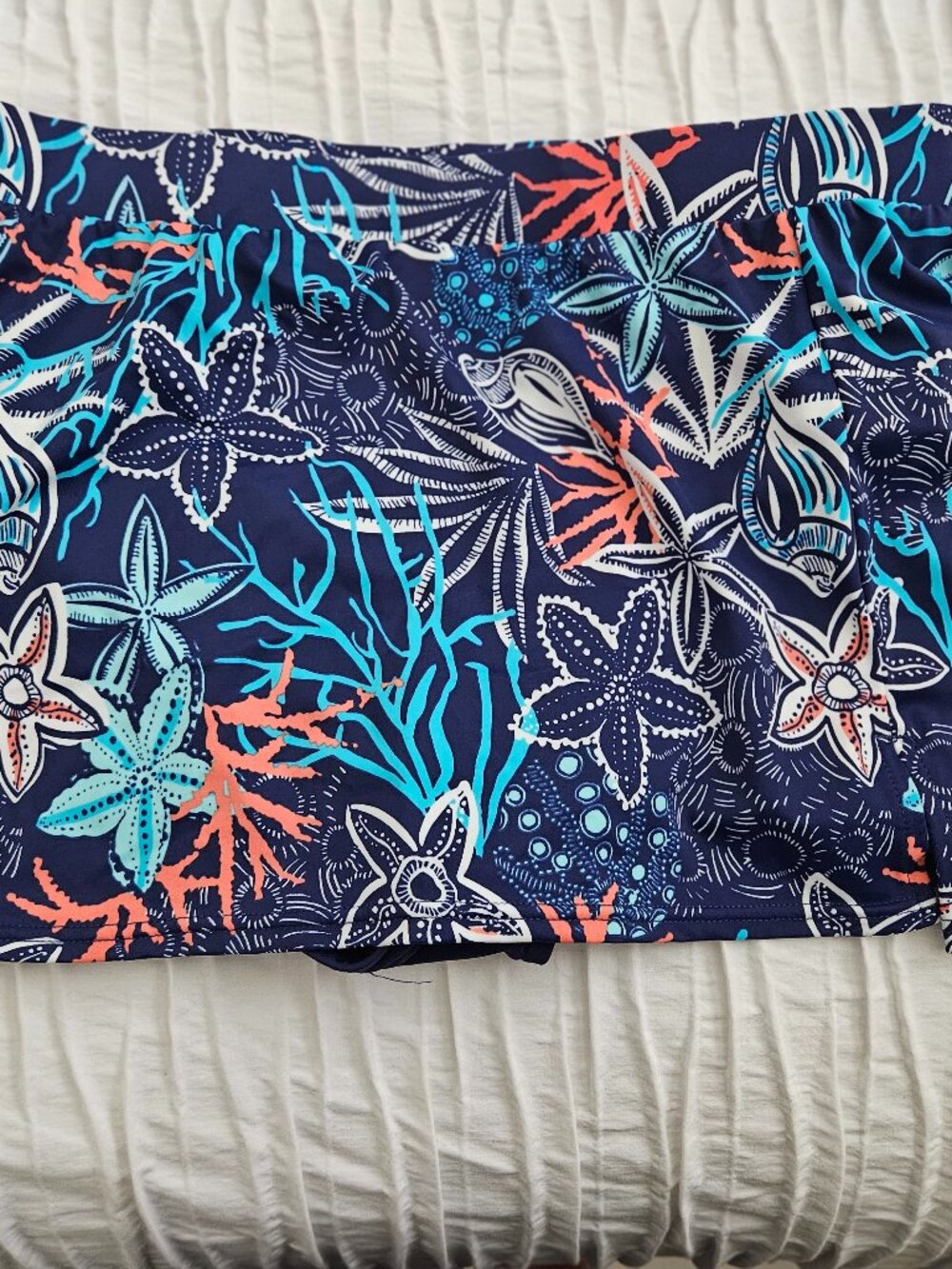 Talbots Multi colored Swim Skirt NWOT size L